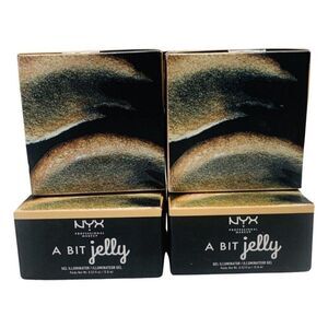 NYX Professional Makeup A Bit Jelly Highlighter 0.53 oz Luminous ABJG102 4 boxes